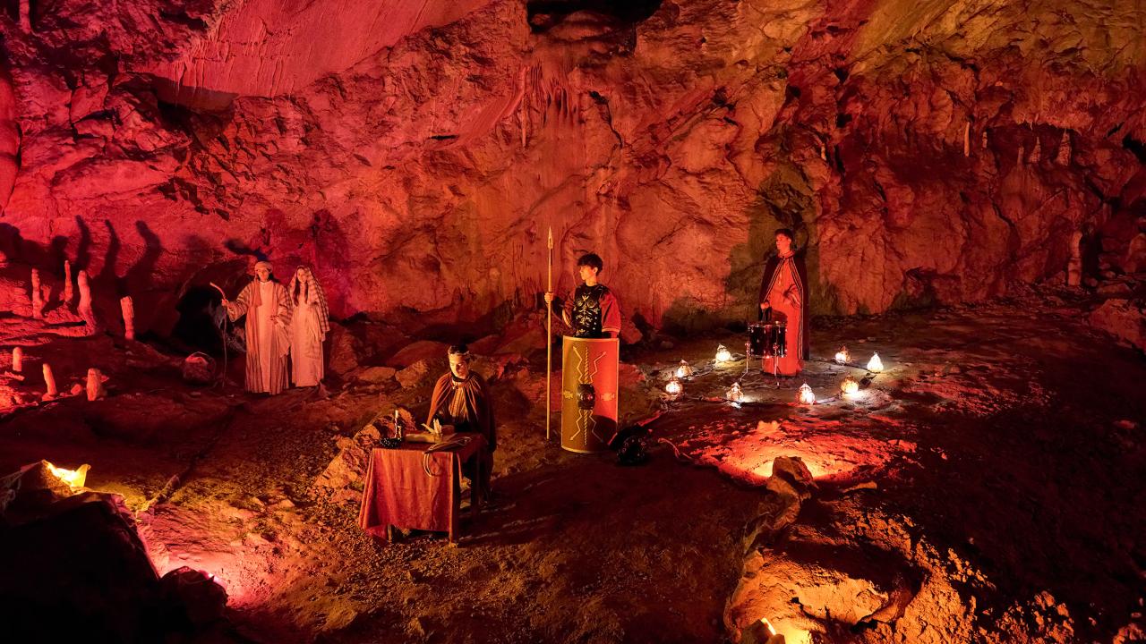 Cenzus. Living nativity in Postojna Cave 2025. Photo Iztok Medja