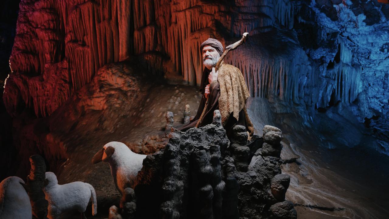 Shepard. Living Nativity in Postojna Cave 2025. Photo Ciril Jazbec
