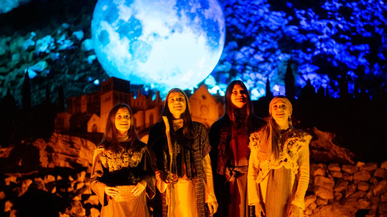 Shepards. Living nativity in Postojna Cave 2025. Photo Valter Leban